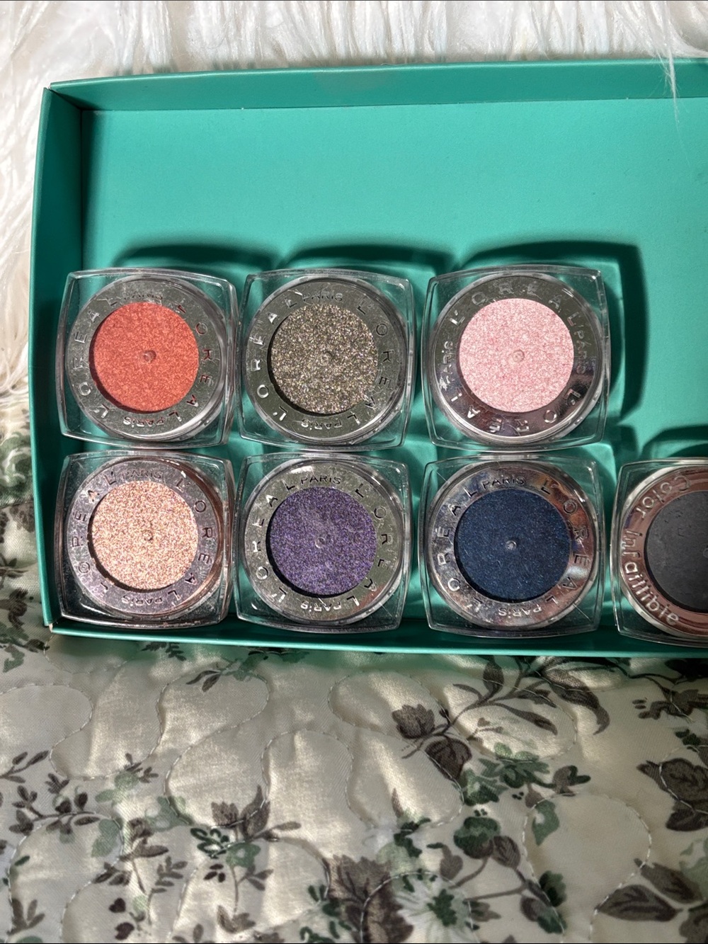 L’Oréal Infallible Cream Eyeshadow Set — Pink, Coral, Navy, Gray